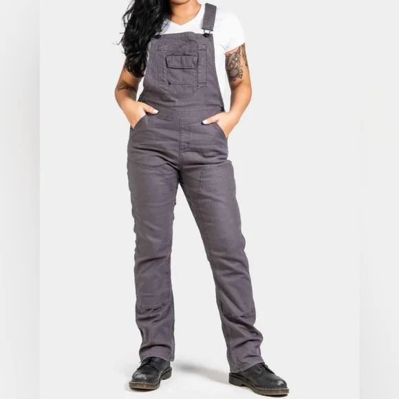 Dovetail Freshley Gray Canvas Overalls - Picture 1 of 2